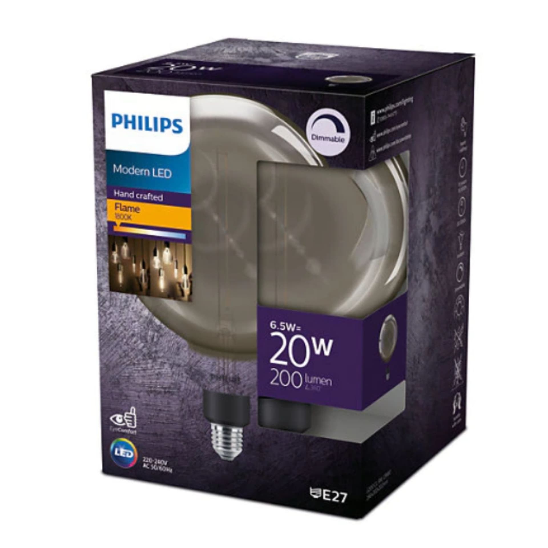 BEL LED Classic Giant G200 Smoky Dim 6.5 20W 1800K 200lm