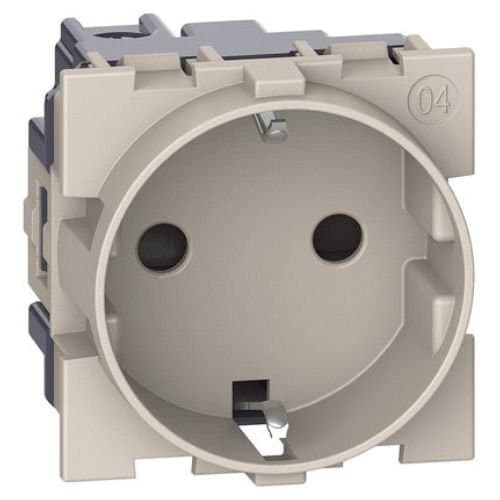 Priză Schuko LEGRAND Living Now, 2P+T, 16A, finisaj Nisip