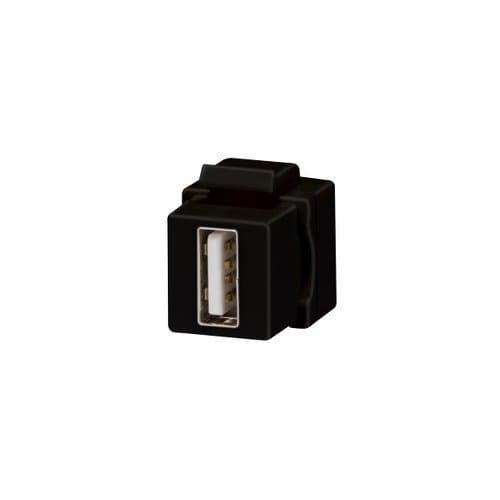 Adaptor Keystone USB GEWISS, negru, pentru instalații modulare