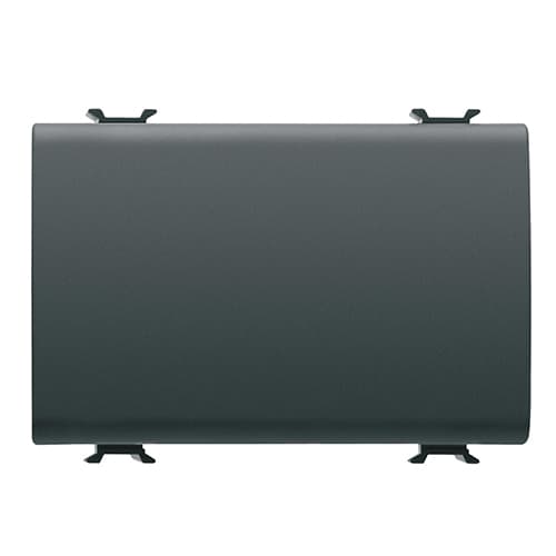 GW12041 Intrerupator 1P 16AX 3 module CH/Negru Satin