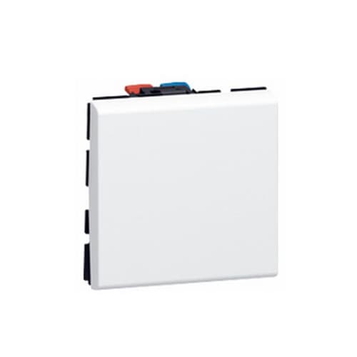 077040E Mosaic Buton Simplu 2 Module Alb