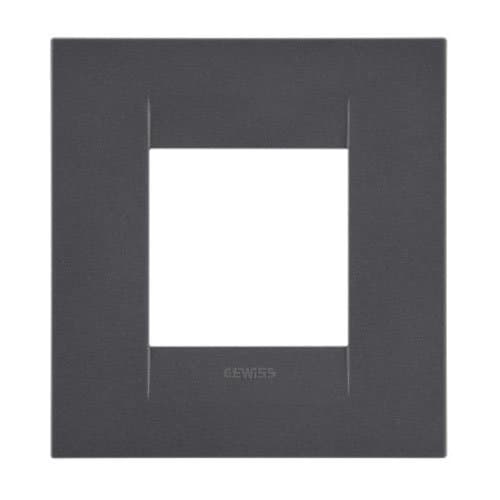 Ramă GEWISS Geo Int cu 2 module, negru satinat