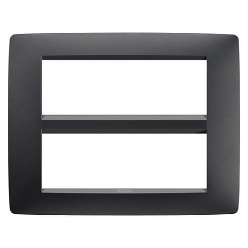 Ramă modulară GEWISS Chorus, negru satin, pentru 12 module