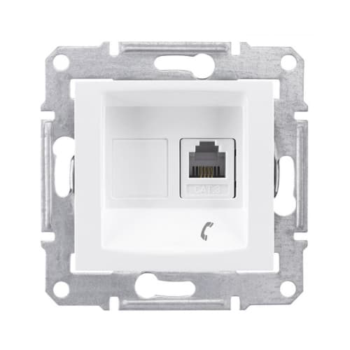 PRZ SDN4101121 Sedna Priza telefon RJ11 Alb
