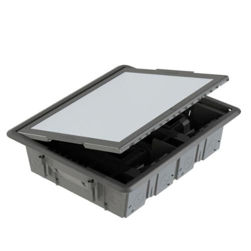 Doză de pardoseală GEWISS, 32 module, pentru organizarea cablurilor