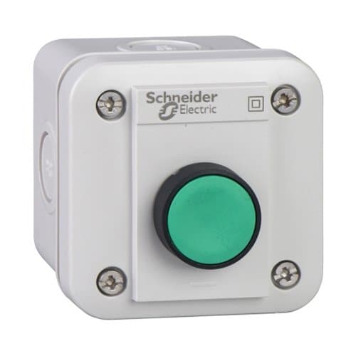XALE1011 Buton de comandă cu revenire 1NO Verde