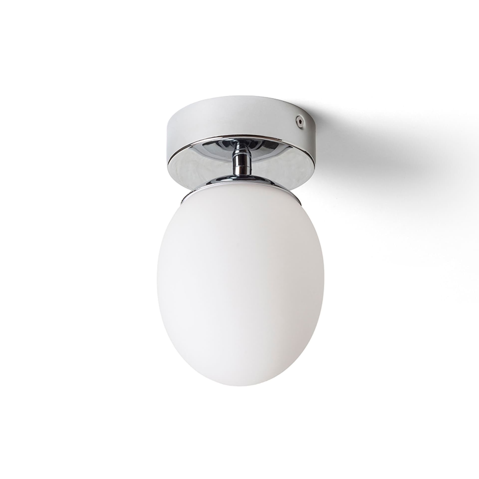 Plafonieră Rendl Meringue 11, sticlă opal/crom, LED 9W, G9, IP44